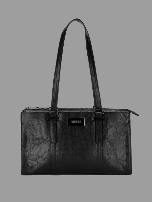 [mnem] leather shoulder bag